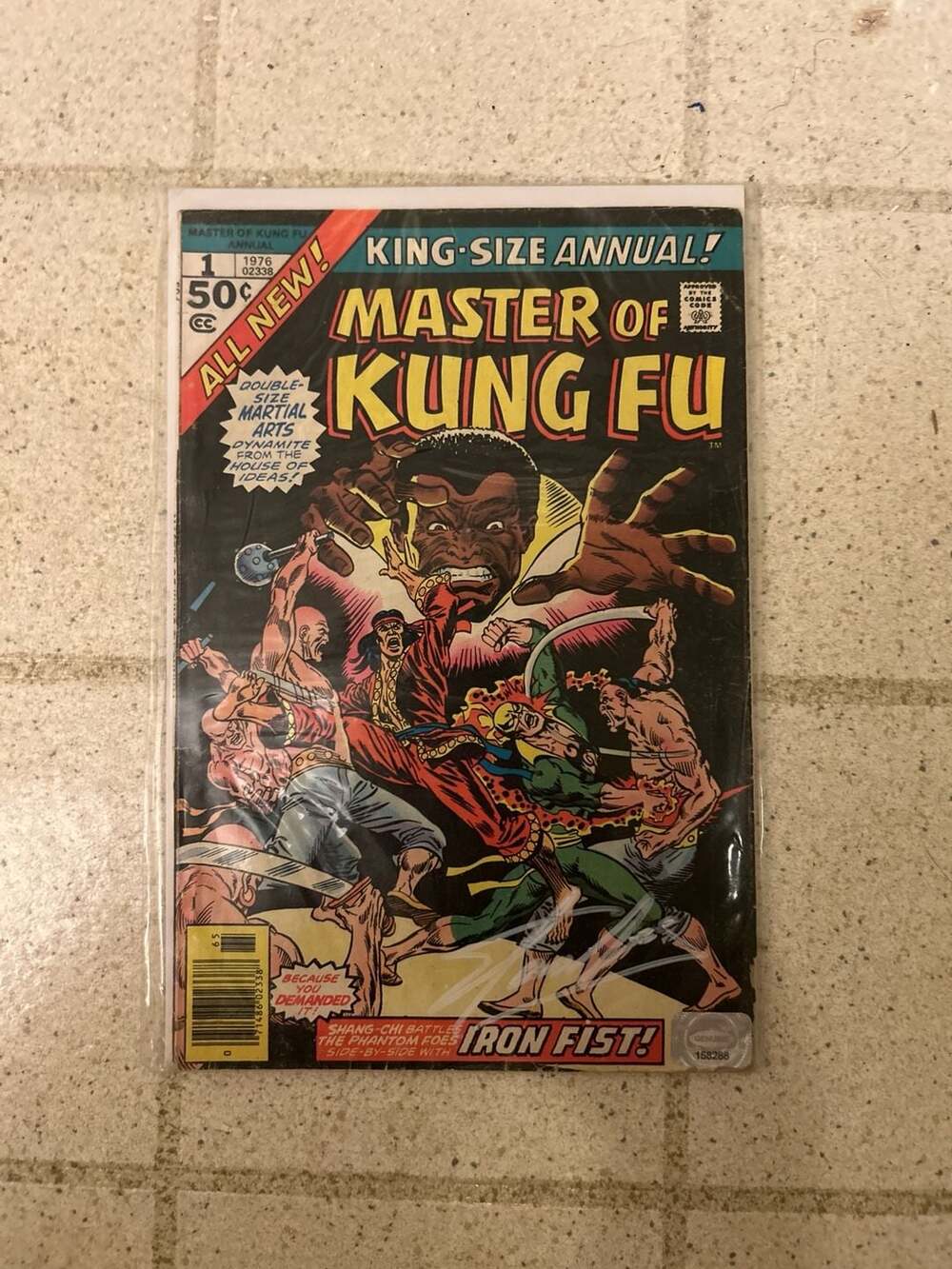 Marvel Master of Kung Fu King-Size Annual #1 (1976) Signed Comic Book